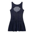 thumbnail image 2 of Sleeveless Layered Denim Dress, Tiered Hem Casual Denim Dress for Women, 2 of 6