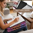 thumbnail image 5 of Haosy Accordion File Organizer Zipper Binder 500 Sheet 6-Tab Expanding File Folder Multi-Pocket 1.2 Inch 3 Ring Colorful Palm Leaf, 5 of 7