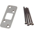 thumbnail image 4 of Round Corner Deadbolt Strike Plate, 1-1/4" x 3-5/8", 2-1/2" Center-to-Center, Satin Nickel by Stone Harbor Hardware, 4 of 21