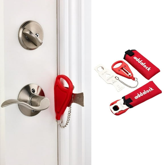 Cerradura de puerta Addalock The Original Portable, paquete de 2