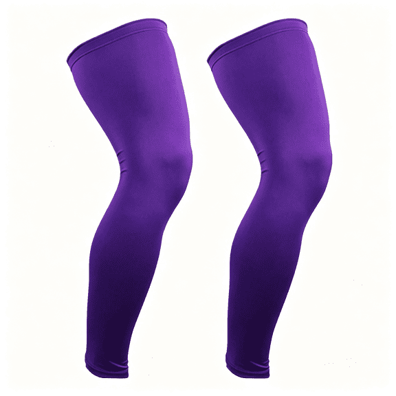 DUPAI Sports Compression Long Leg Sleeves Full Length Knee Sleeves Uv for Men Women Youth Running Basketball Football Cycling Basketball Knee Sleeve