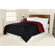 Mainstays Ms Solid Rev Black/grey F/q Comforter