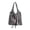 Black-White, variant on Y2K Plaid Cotton Tote Shoulder Bag, Satin Bow Ribbon Decor Large Capacity Casual Hobo Handbag for Daily Outing Shopping