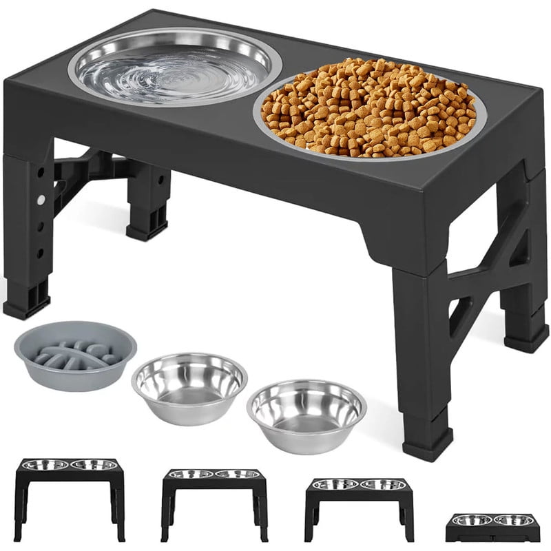 Vibrant Life Elevated Dog Bowls 52 oz. Adjusts from 12 16 Walmart