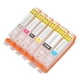 thumbnail image 4 of Printer Ink Cartridge Kit, Fluent Clear Printing No Head Blocking PP 2BK C M Y GY 6Pcs 6 Color Printer Ink Cartridge For Home ANGGREK DA1019, 4 of 8