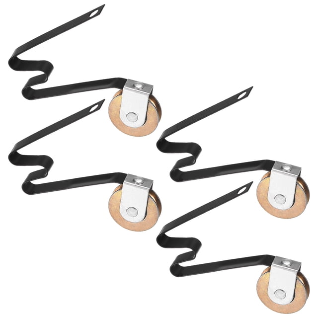 Uxcell Rouleau de Tension à Ressort pour Porte Coulissante Lot de 4, 1 Pouces/ 25.4 mm Roulement à Billes en Acier Concave en Forme de m pour Réparation de Porte Coulissante