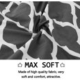 thumbnail image 4 of Stretch Dining Chair Slipcovers, Removable Washable Soft Spandex Geometric Print Large Dining Room Chair Covers for Kitchen Hotel Table Banquet (4 Per Set, Gray), 4 of 6