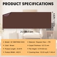 thumbnail image 5 of SUNDEER Indoor Outdoor Carpet 5x25 ft Dark Brown Marine Carpet with Waterproof TPE Backing Area Rugs, 5 of 9