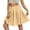 Beige, variant on MIXUE Skirts For Women Summer Solid Color Elastic High Waist A Line Ruffle Knee Length Casual Beach Party Skirt Outwear,Green,M