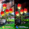thumbnail image 2 of 2 piezas de luces solares LANNMXG con estaca de flor de lirio impermeables IP65, 2 of 5