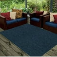 thumbnail image 4 of Saturn Collection Solid Color Indoor Outdoor Area Rug Teal - 2' x 6', 4 of 4