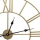 thumbnail image 3 of Sorbus Reloj de Pared Analógico, Estilo Números Romanos, Funciona a Pilas, Decorativo, para Cocina, Sala de Estar y Baño, 24 Pulgadas (Dorado), 3 of 7