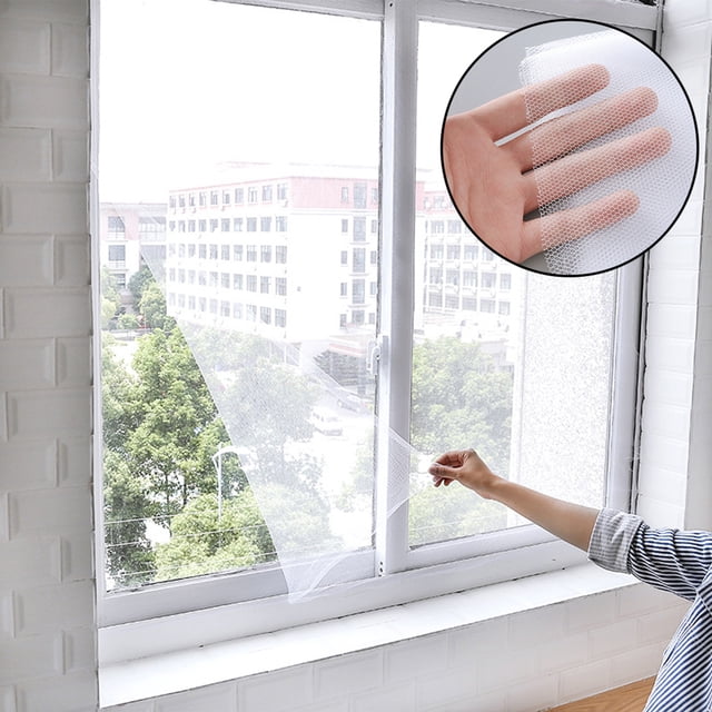 Self Adhesive Invisible Window Insect Screen Anti Mosquito Protection Net Mesh