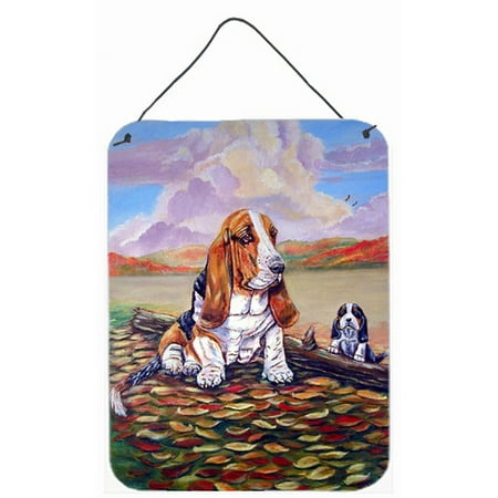 - Caroline's Treasures Basset Hound Little One Watching by Lyn Cook Painting Print Plaque