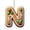 N, variant on HomeDM 26 Letter Ornaments, 3.15" Christmas Tree Hanging Pendant Decor Initial Letter C for Wreaths Xmas Tree Home Decor