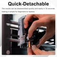 thumbnail image 6 of CATPAN New Upgraded 0.25MM&0.4MM&0.6MM Hotend Kit for Flashforge AD5X, 3s Quick-Detachable Nozzle Extruder & Block Throat Tube with 6PK Silicone Cover & 6PK Nozzle Brush, 32mm³/s High Flow, 6 of 7