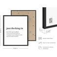 thumbnail image 3 of HAUS AND HUES Funny Wall Décor - Home Office Wall Decor Funny Quotes for Walls Office Wall Decor Quotes Funny Wall Art for Office Home Office Funny Quotes Just Checking In (Framed Black, 16x20), 3 of 6