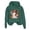 Dark Green, variant on Yuhangmm Halloween Sweatshirts for Women Halloween Sweatshirt Letter Graphic Tee Oversized Pullovers Loose Tops with Cute Design Coffee XL