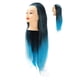 thumbnail image 5 of Cabeza De Maniquí Para El Cabello Práctica De Trenzado De Cabello Colorido Peluquería Cabeza De Cabello Sintético De Alta Temperatura Para Salón Planchado Trenzado Práctica De Peinado, 5 of 5