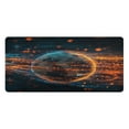 thumbnail image 2 of Leather Keyboard and Mouse Desk Mat Office Desk Accessories Protective Office Desk Decor Desk Pad Mat for Gaming, Work from Home, Office Digital Art Of The Earth 16.5" x 35.4", 2 of 9