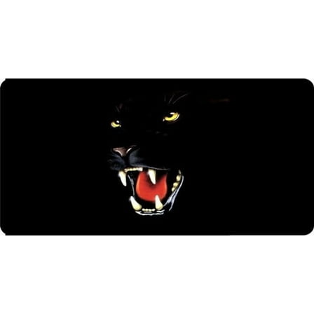 Black Jaguar License Plate