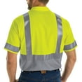 thumbnail image 2 of Red Kap Men's Hi-Visibility Short Sleeve Color Block Ripstop Work Shirt - Type R, Class 2, 2 of 4