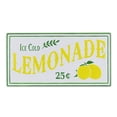 thumbnail image 3 of Contemporary Home Living Rectangular Ice Cold Lemonade Metal Wall Sign - 32" - Yellow, 3 of 4