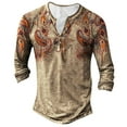 thumbnail image 1 of T-Shirt à Manches Longues Imprimé Numérique 3D Mode Décontractée d'Été pour Hommes Confortable Quotidien, 1 of 2