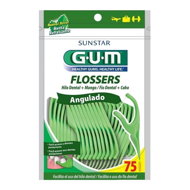 Palillos con hilo dental GUM Flossers 75 pzas