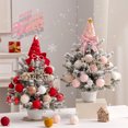 thumbnail image 2 of PE Flocked White Mini Christmas Tree Kit: Add a Touch of Magic to Your Holiday Decor., 2 of 6