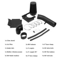 thumbnail image 3 of MOOSUN Tubo negro de entrada de aire frío de 4 pulgadas + protector térmico para GMC/Chevy V8 1999-2006 4.8L/5.3L/6.0L Silverado 1500/2500/3500 negro, 3 of 5