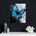 thumbnail image 4 of ONETECH Blue Butterfly Wall Art Inspirational Memorial Wall Decor Butterfly Pictures Canvas Gift Prints Framed Modern Painting Artwork For Bathroom Living Room Kitchen Office, 4 of 4