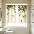 thumbnail image 5 of Printed Short Curtain Panels 2 Panel, Polyester Cafe Curtains, Washable Light Filtering Window Drapes, Tier Curtains for Kitchen Bedroom Bathroom Home Decor, 5 of 8