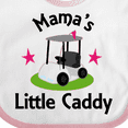 thumbnail image 4 of Inktastic Golfing Mamas Little Caddy Grandkids Golf Girls Baby Bib, 4 of 4