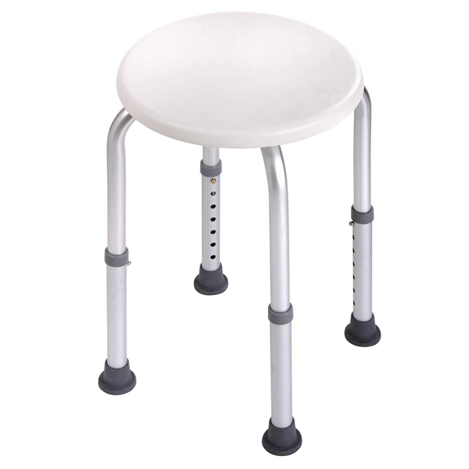 YYAo Shower Stool, Shower Chair Bench with Adjustable Heights and Non-Slip Rubber for Safety and Stability, White YYAo Shower Stool, Shower Chair Bench with Adjustable Heights and Non-Slip Rubber for Safety and Stability, White