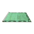 thumbnail image 2 of Ahgly Company Machine Washable Indoor Rectangle Abstract Turquoise Blue Modern Area Rugs, 5' x 8', 2 of 4