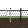 thumbnail image 5 of (2 pack) Expert Gardener 18in H x 17.5in W Black Steel Diagonal Garden Border, 5 of 11