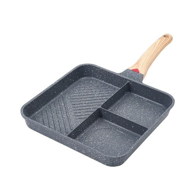 Sartén perfecl antiadherente para huevos dividida