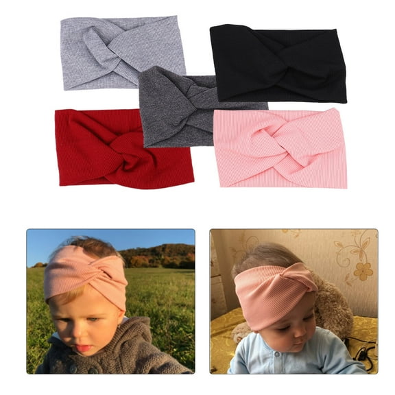 5 Pcs Hair Bands Kid Headdress Unique Design Headband Headband for Kids Solid Color Bandanas Kid Headwrap Child Baby