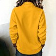 thumbnail image 6 of Lenago Women's Plain Sweatshirts Solid Color Sports Casual Loose Button Lapel Hoodless Cozy Trendy Pullover Sweatshirts, 6 of 8