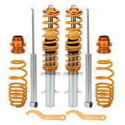 Maxpeedingrods Coilovers Kit for VW Golf MK4 2WD only A4 1998-2005 Front Rear Coil Springs