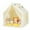 Beige, variant on Costway Large Kids Playhouse Tent with Washable Cotton Mat & Star Lights, Beige, 48 x 42 x 50