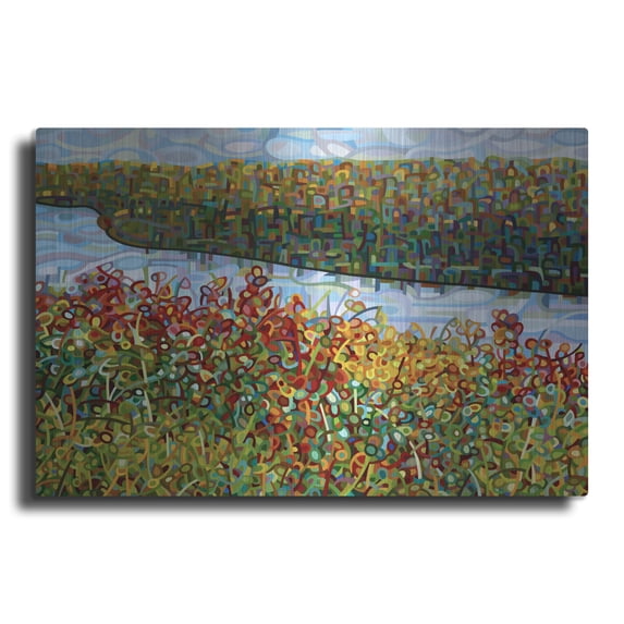 Luxe Metal Art 'The River' by Mandy Budan, Metal Wall Art, 24"x16"