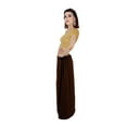 thumbnail image 3 of Sari Petticoat Stitched Indian Saree Petticoat Adjustable Waist Sari Skirt (Brown), 3 of 7