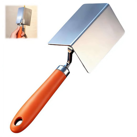 Drywall Corner Tool Drywall Inside and Outside Corner Knife,Stainless Steel Corners Trowel with Ergonomic Non-slip Grip,Concrete Finishing Tool for Plastering Bricklaying Corners Finishing Work