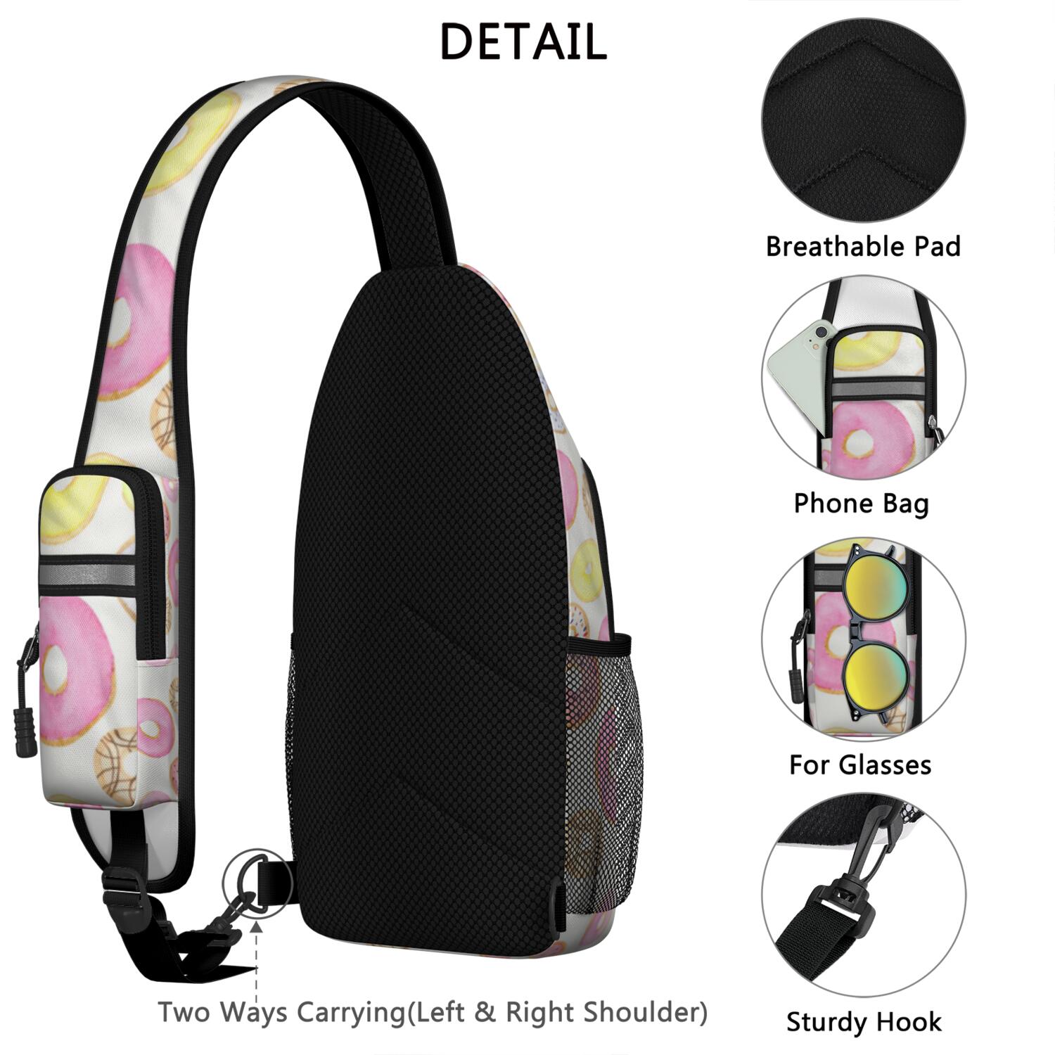 Steampunk Gothic Sun and Lunar Eclipse Hiking Daypack – Lightweight, Durable Polyester, Adjustable Strap – Mystical Astral Elements Design
