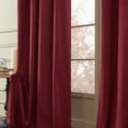 thumbnail image 6 of PHOENIGON Velvet Solid Color Metal Grommets Room Darkening Curtain Panels (Set of 2 ), 6 of 12