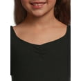 thumbnail image 3 of Wonder Nation Girls Kid Rib Top, Sizes 4-18 & Plus, 3 of 5