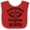 Red and White, variant on Inktastic Handpicked for Earth by My Grammy in Heaven with Angel Wings Boys or Girls Baby Bib