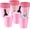 Pink, variant on 24 Pcs Plastic Ice Buckets for Parties 3 Liters Wine Bucket Portable Ice Holder Disposable Wine Cooler for Party Wedding Party Beverages Champagne Soda and Beer (Gold)